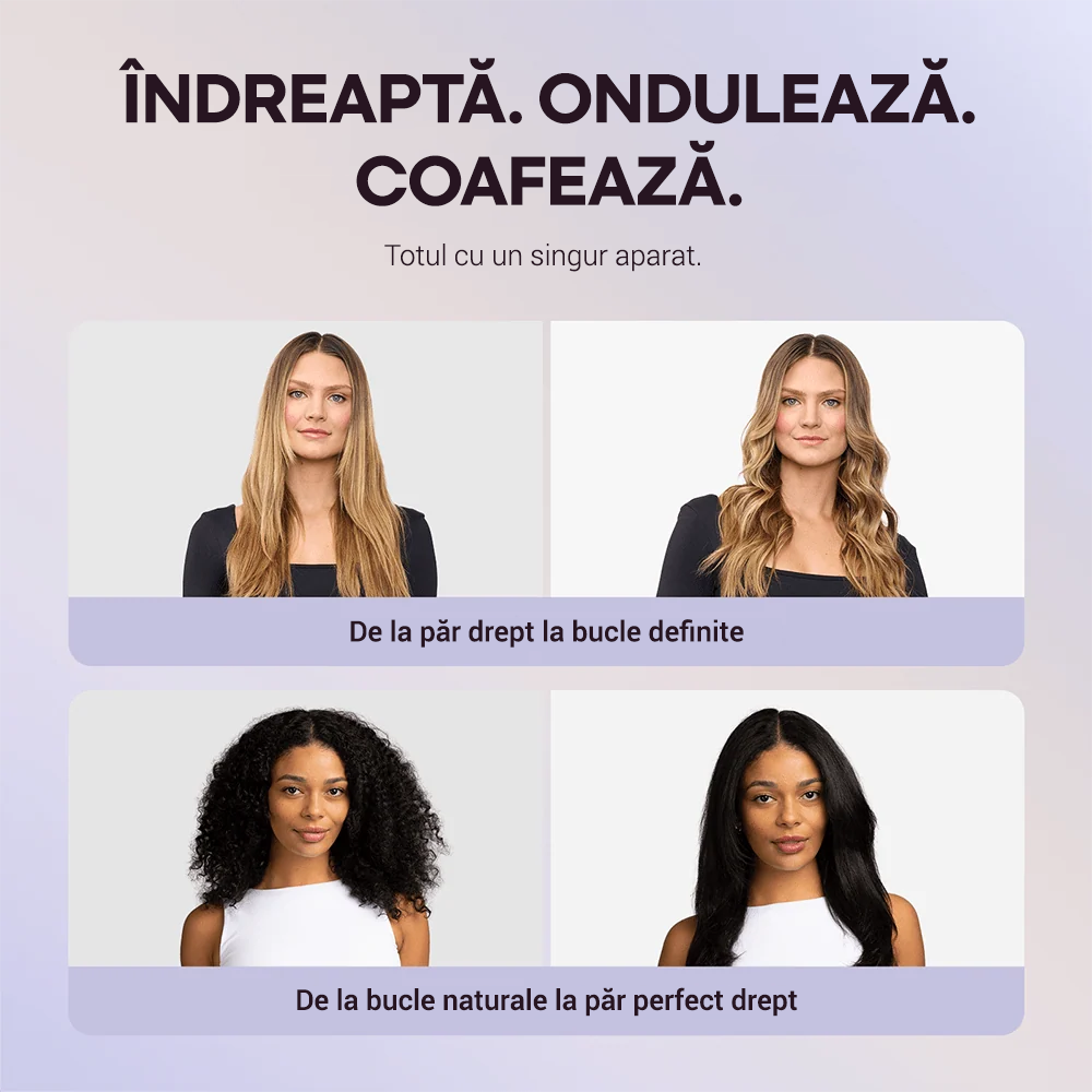 Placă de îndreptat și ondulat cu aer rece Wavytalk Whirlwind Pro