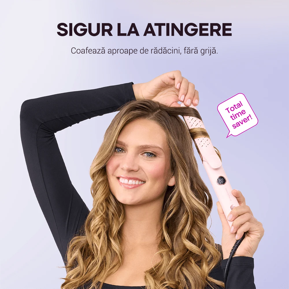 Placă de îndreptat și ondulat cu aer rece Wavytalk Whirlwind Pro