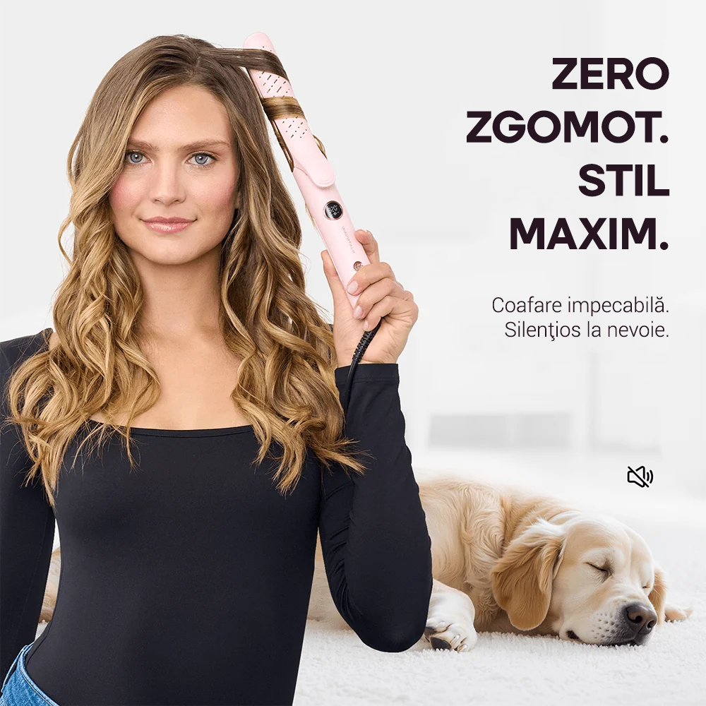 Placă de îndreptat și ondulat cu aer rece Wavytalk Whirlwind Pro