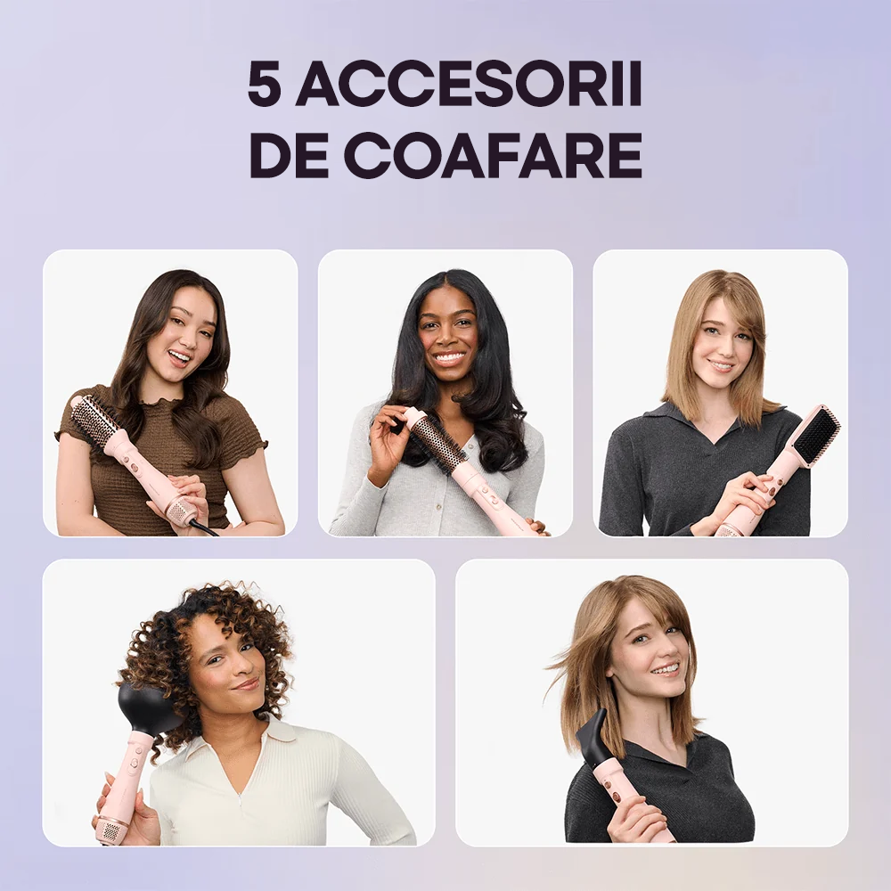 Perie cu aer cald Wavytalk Air Sculpt 5-în-1