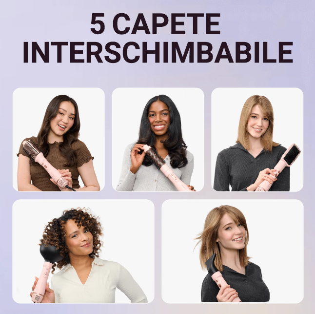 Perie cu aer cald Air Sculpt 5-in-1 Wavytalk