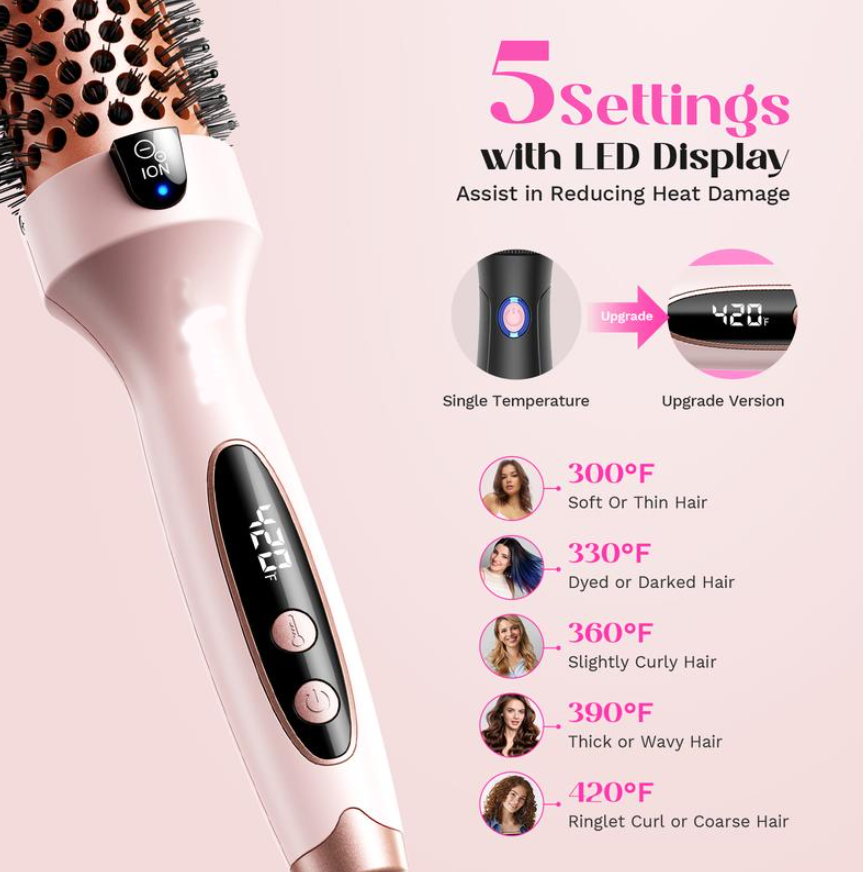 Perie termica Wavytalk Blowout Boost Ionic