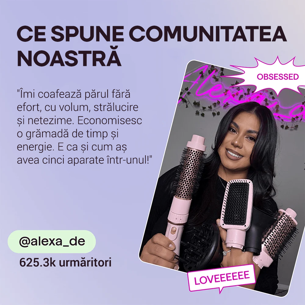 Perie cu aer cald Wavytalk Air Sculpt 5-în-1
