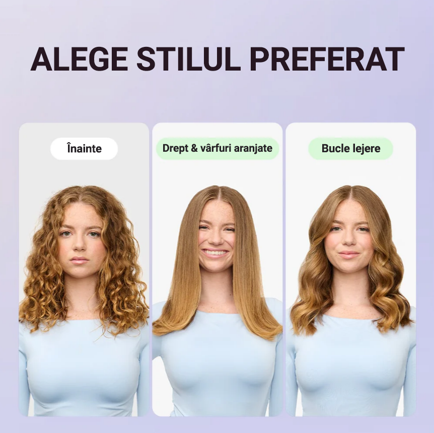 Perie de îndreptat părul Sleek Sweep Ionic Wavytalk