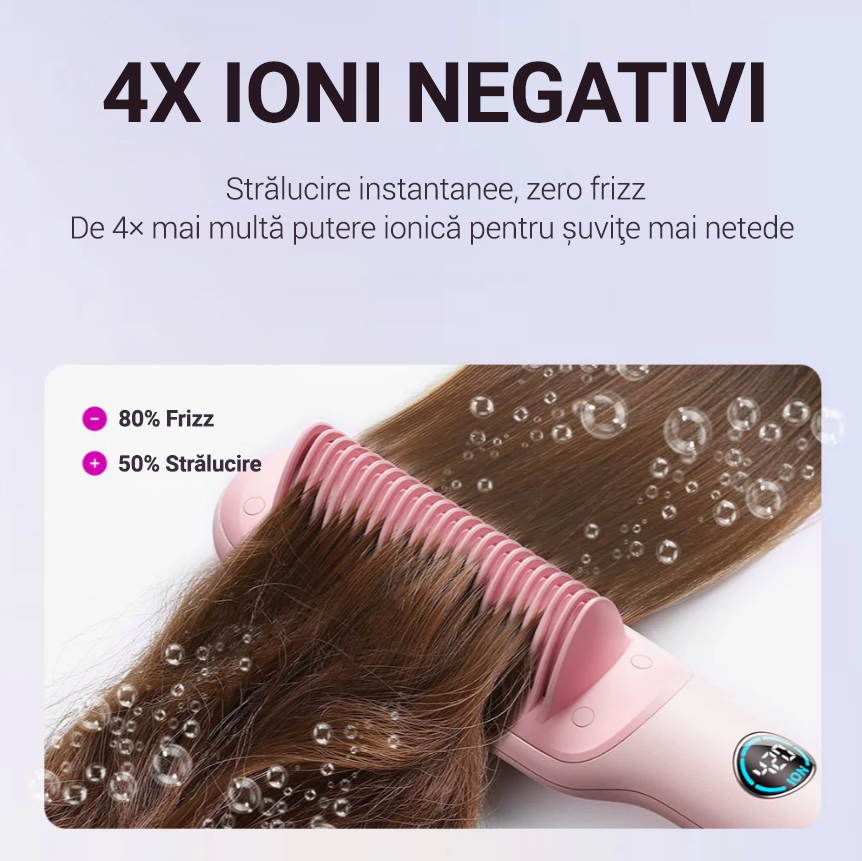 Perie de îndreptat părul Sleek Sweep Ionic Wavytalk