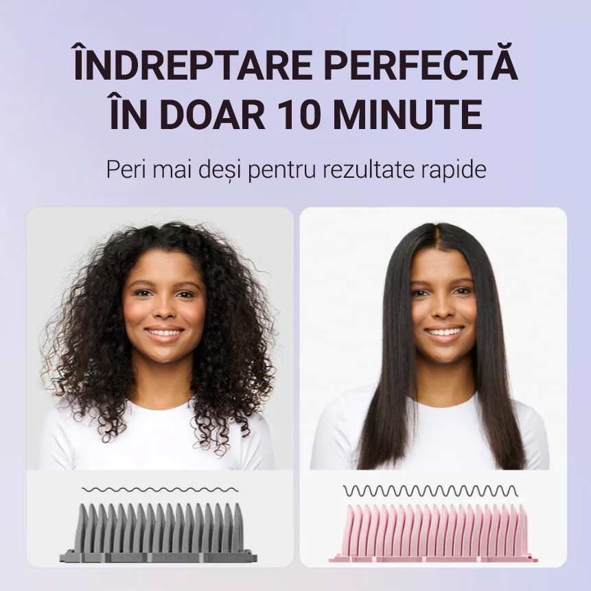 Perie de îndreptat părul Sleek Sweep Ionic Wavytalk