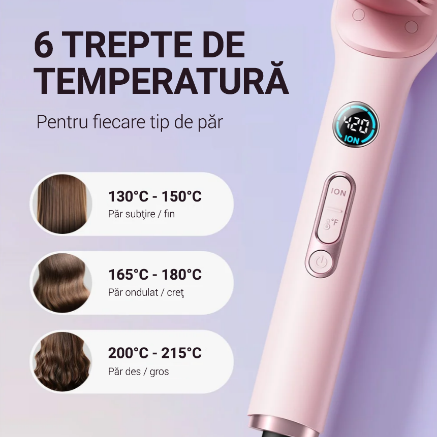 Perie de îndreptat părul Sleek Sweep Ionic Wavytalk