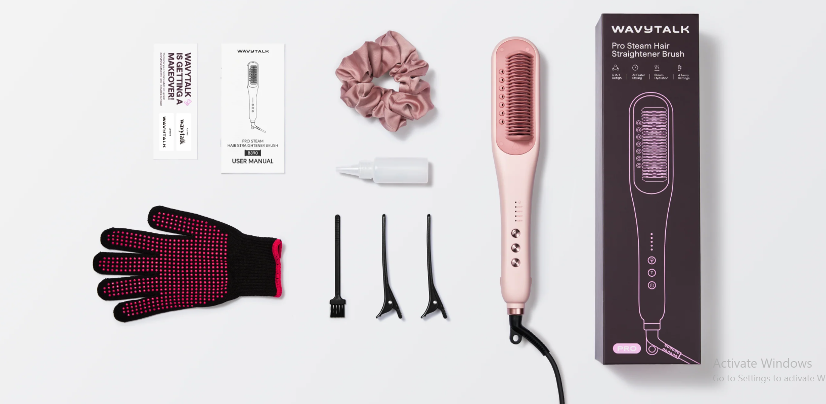 Perie profesională cu aburi Wavytalk Steamline Pro